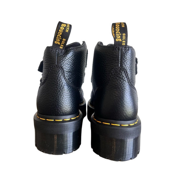 NEW Dr. Martens Women's Devon Flower Black Boot - Picture 6 of 10